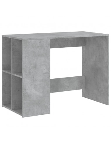 Scrivania Grigio Cemento 102x50x75 cm in Legno Multistrato