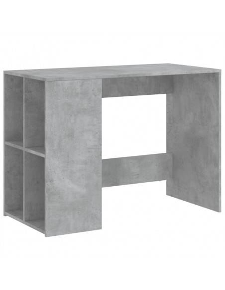 Scrivania Grigio Cemento 102x50x75 cm in Legno Multistrato