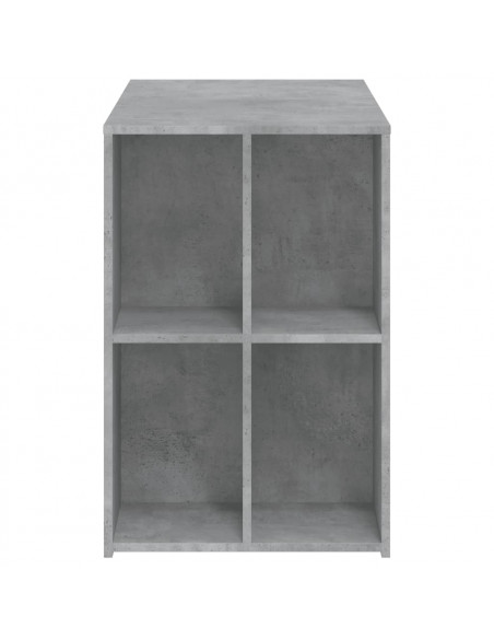 Scrivania Grigio Cemento 102x50x75 cm in Legno Multistrato
