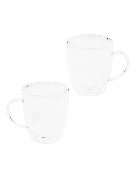 HI Set Bicchieri per Cappuccino 2 pz 270 ml Trasparente