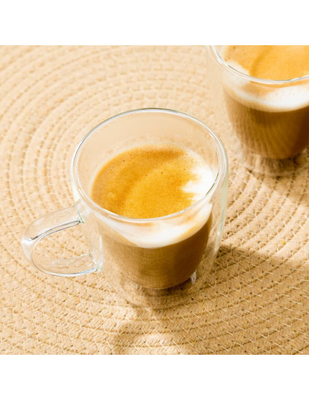 HI Set Bicchieri per Cappuccino 2 pz 270 ml Trasparente