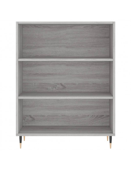 Libreria Grigio Sonoma 69,5x32,5x90 cm in Legno Multistrato