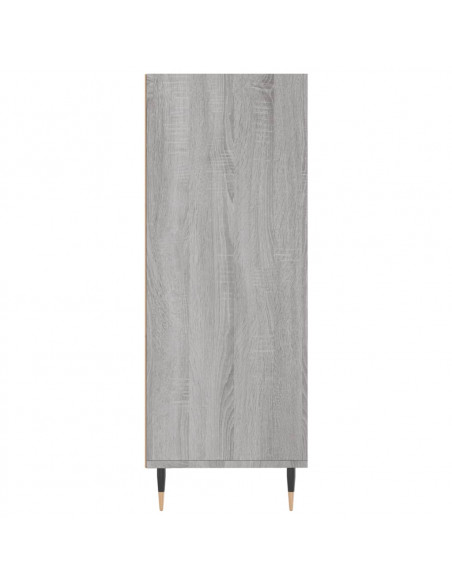 Libreria Grigio Sonoma 69,5x32,5x90 cm in Legno Multistrato