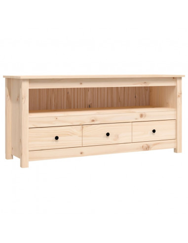 Mobile Porta TV 114x35x52 cm in Legno Massello di Pino
