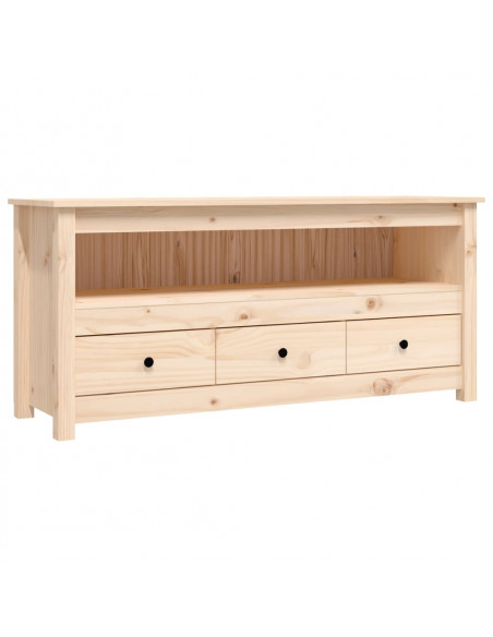 Mobile Porta TV 114x35x52 cm in Legno Massello di Pino