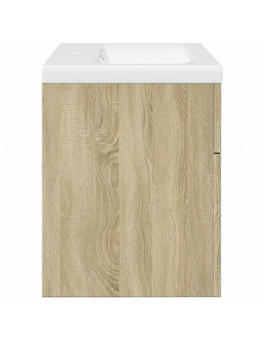 Mobile da Bagno con Lavabo Integrato Rovere Sonoma