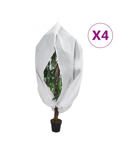 Coperture con Cerniera per Piante 4pz 70 g/m² 2,36x2 m