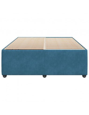 Giroletto Blu 140x190 cm in Velluto