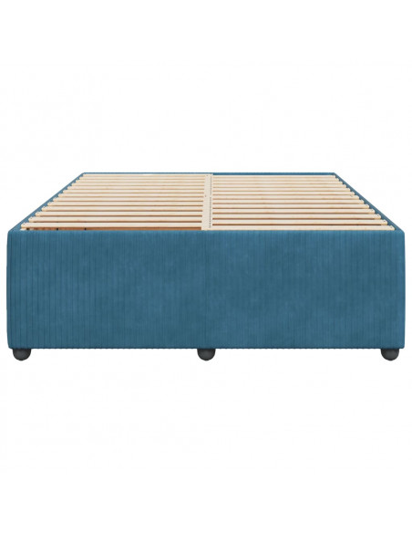 Giroletto Blu 140x190 cm in Velluto