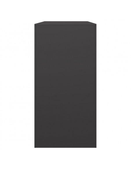Rastrelliera per Legna da Ardere Nera 100x40x80 cm in Acciaio
