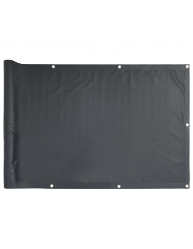 Paravento da Giardino Antracite 600x90 cm in PVC