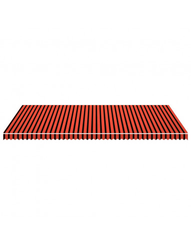 Tenda da Sole in Tela Arancione e Marrone 600x300 cm