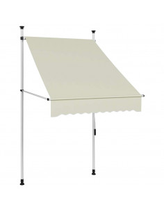 Tenda da Sole Retrattile Manuale 100 cm Crema 2
