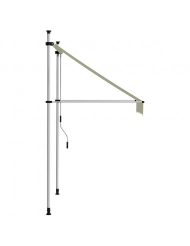 Tenda da Sole Retrattile Manuale 100 cm Crema