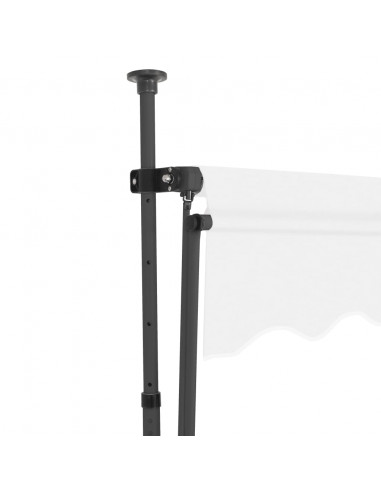 Tenda da Sole Retrattile Manuale con LED 400 cm Crema