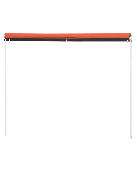 Tenda da Sole Retrattile 300x150 cm Arancione e Marrone