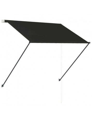 Tenda da Sole Retrattile con LED 150x150 cm Antracite