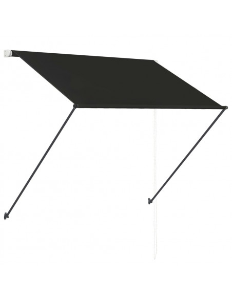 Tenda da Sole Retrattile con LED 150x150 cm Antracite