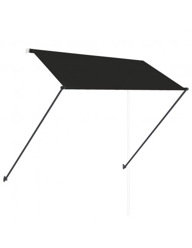 Tenda da Sole Retrattile con LED 250x150 cm Antracite