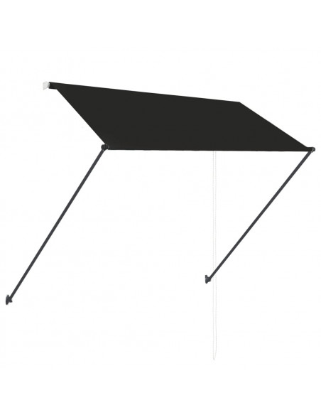 Tenda da Sole Retrattile con LED 250x150 cm Antracite