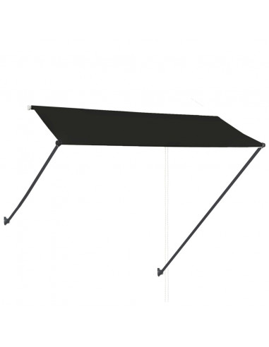 Tenda da Sole Retrattile con LED 300x150 cm Antracite