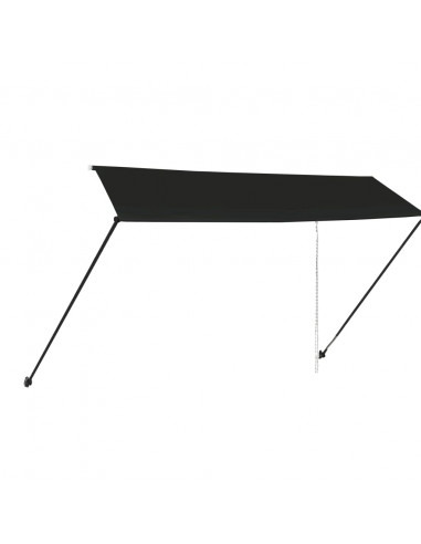 Tenda da Sole Retrattile con LED 350x150 cm Antracite