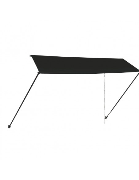 Tenda da Sole Retrattile con LED 350x150 cm Antracite