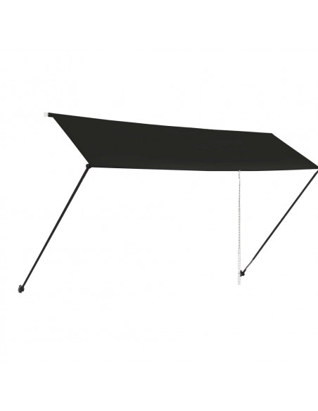 Tenda da Sole Retrattile con LED 400x150 cm Antracite