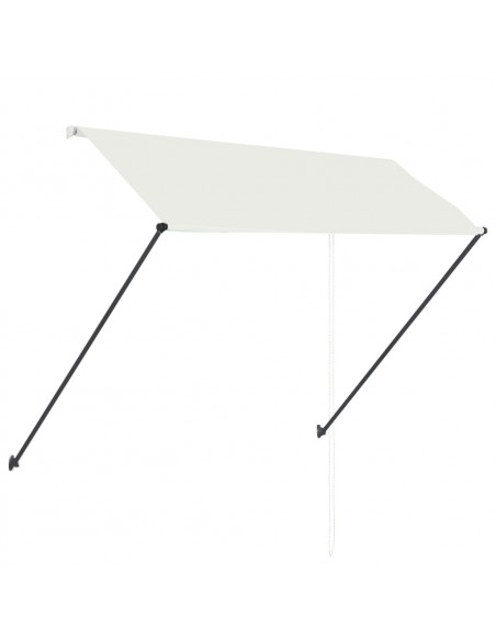 Tenda da Sole Retrattile con LED 250x150 cm Crema