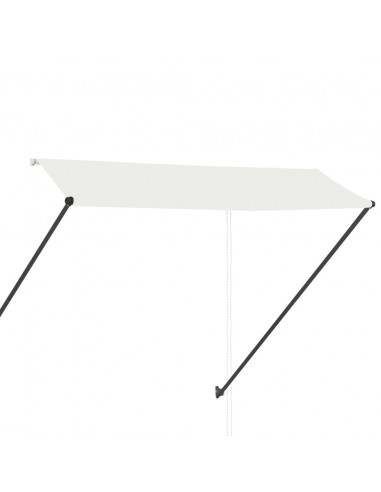 Tenda da Sole Retrattile con LED 300x150 cm Crema