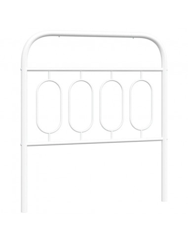 Testiera in Metallo Bianco 80 cm