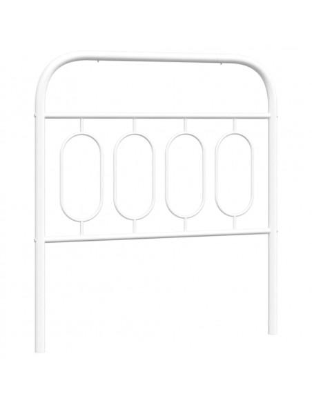 Testiera in Metallo Bianco 80 cm