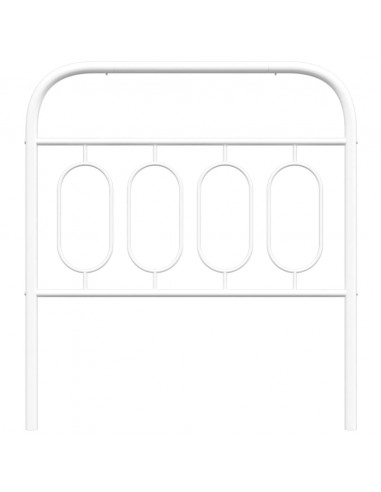 Testiera in Metallo Bianco 80 cm