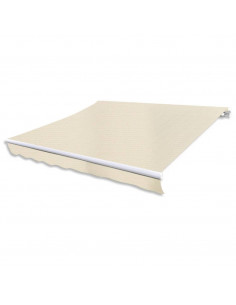 Tenda da Sole Pieghevole Manuale 300 cm Crema 2