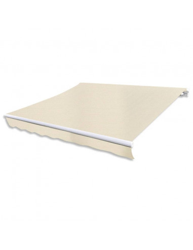 Tenda da Sole Pieghevole Manuale 300 cm Crema