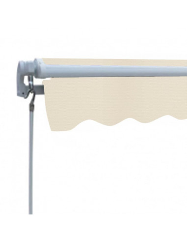 Tenda da Sole Pieghevole Manuale 300 cm Crema