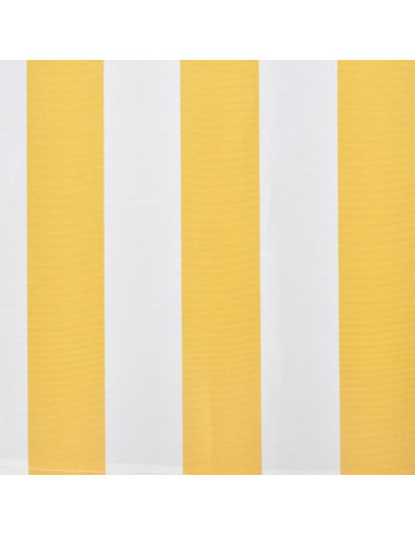 Tenda da Sole Pieghevole Motorizzata 400 cm Gialla/Bianca
