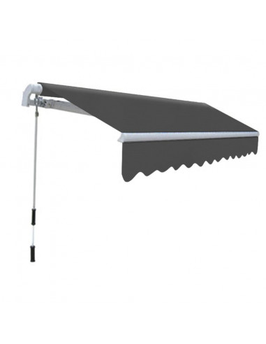 Tenda da Sole Pieghevole Manuale 300 cm Antracite