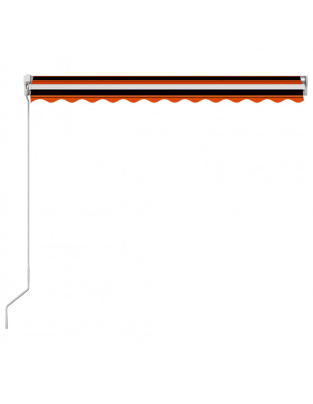 Tenda da Sole Retrattile Manuale 300x250 cm Arancione e Marrone