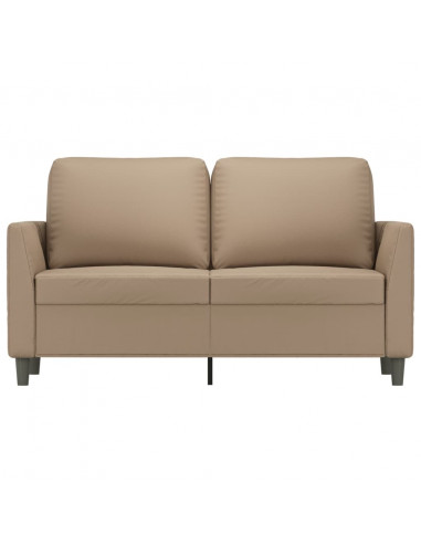 Divano a 2 Posti Cappuccino 140 cm in Similpelle