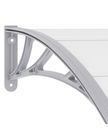 Pensilina per Porta Grigia 200x100 cm in PC