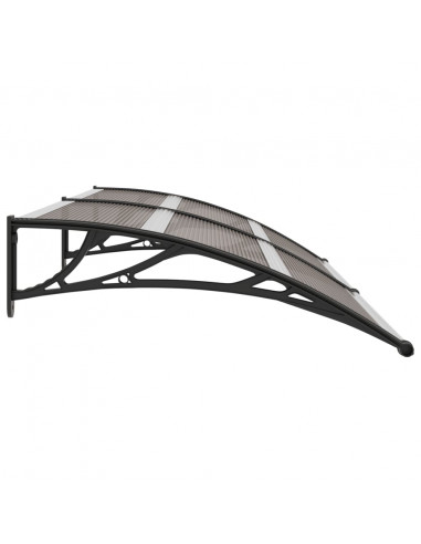 Pensilina per Porta Nera 200x100 cm in PC