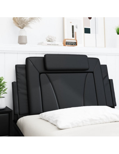 Cuscino Testiera Nero 100 cm in Similpelle