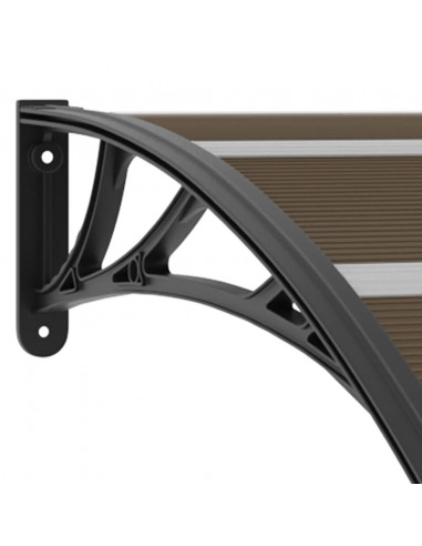 Pensilina per Porta Nera 240x100 cm in PC