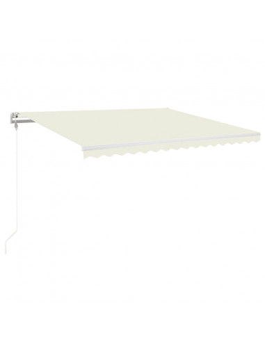 Tenda Automatica con Sensore Vento e LED 450x350 cm Crema