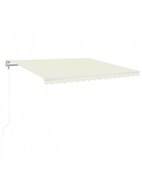 Tenda Automatica con Sensore Vento e LED 450x350 cm Crema