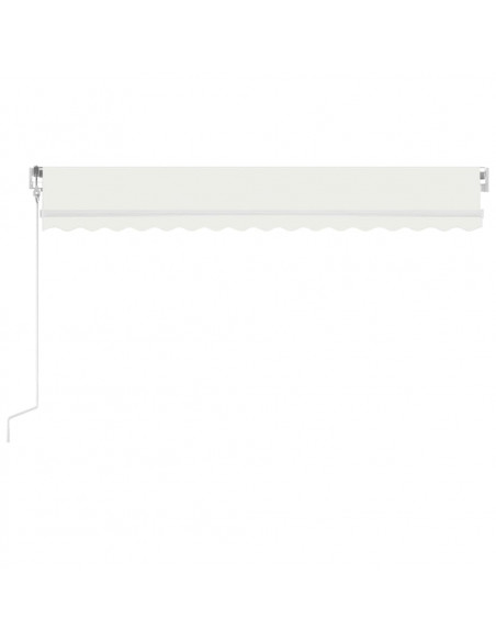Tenda Automatica con Sensore Vento e LED 450x350 cm Crema