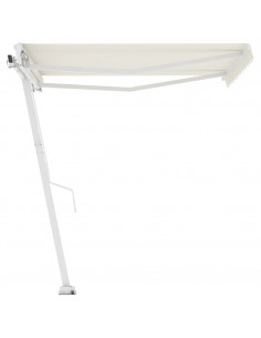 Tenda da Sole Manuale Autoportante 300x250 cm Crema 2