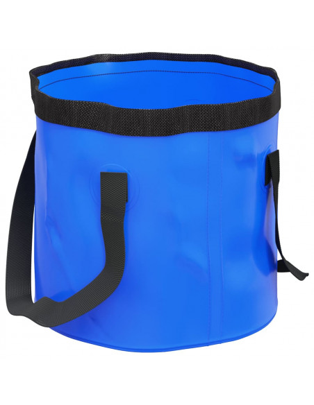 Secchi Pieghevoli 2 pz Blu 20 L in PVC