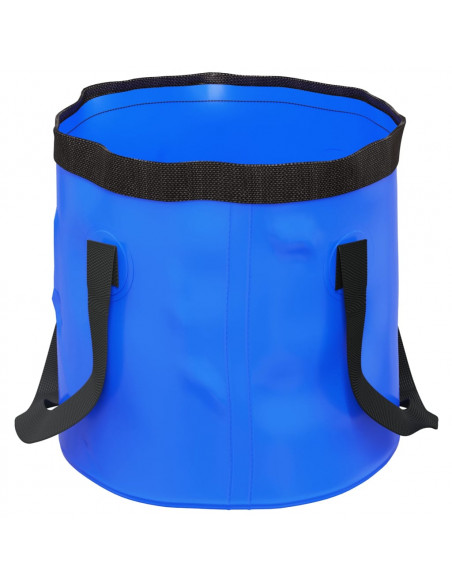 Secchi Pieghevoli 2 pz Blu 20 L in PVC